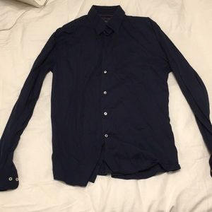Navy HM button up dress shirt size L